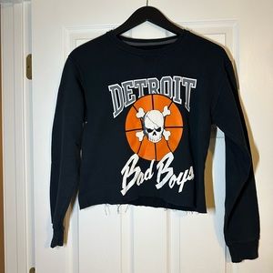 Detroit Bad Boys cropped sweatshirt